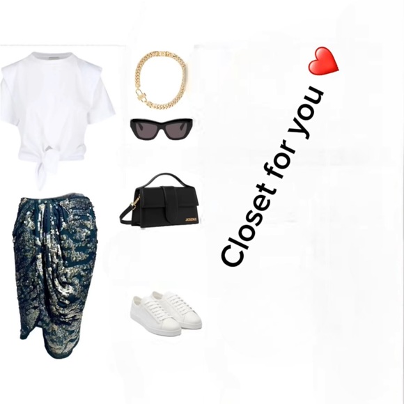 Isabel Marant Sequin Embellishments Knee-Length Skirt - Picture 9 of 9